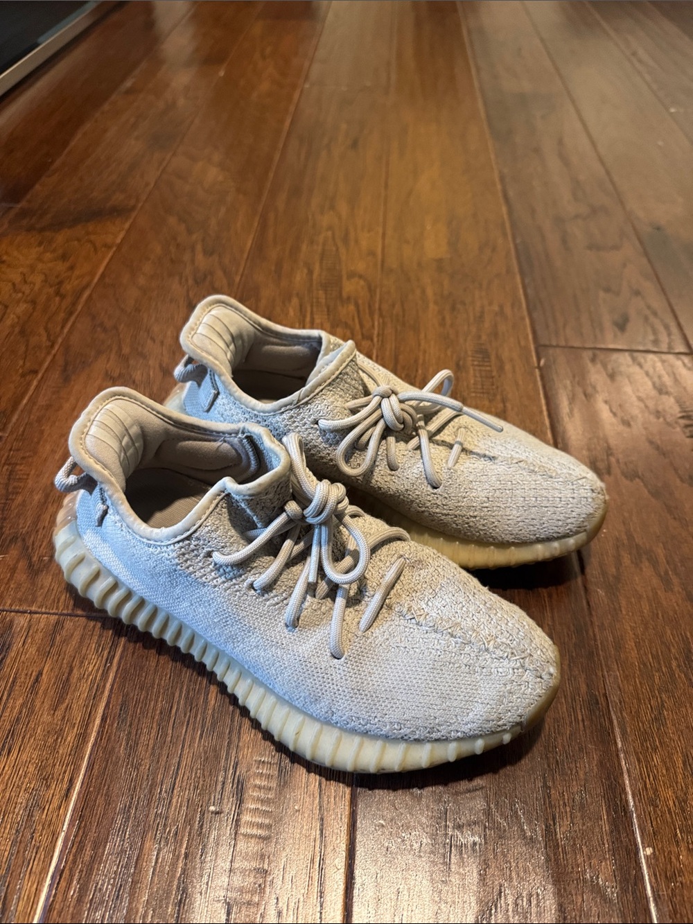 Yeezy Boost 350 V2 Cream White Knit Sneakers